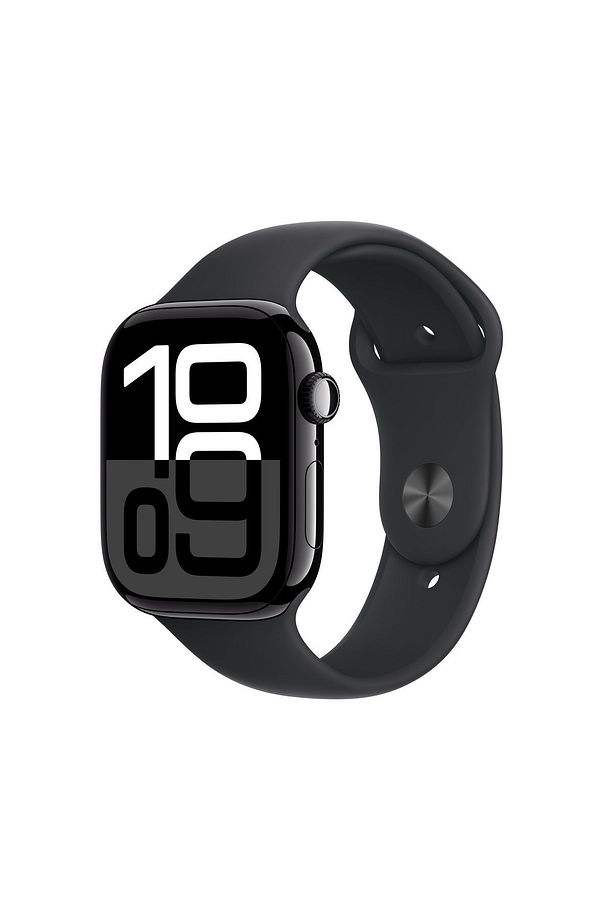Watch Series 10 Gps 46mm Jet Black Aluminium Case With Black Sport Band - M/l Mwwq3tu/a - 1