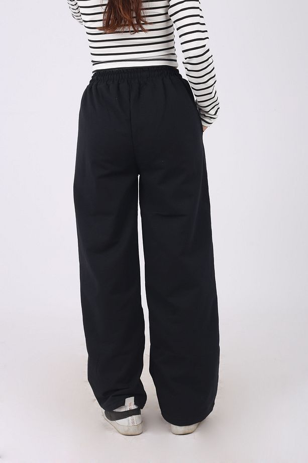 Boru Paça Oversize Eşofman Altı Ve Croplu Kız Takım - 7
