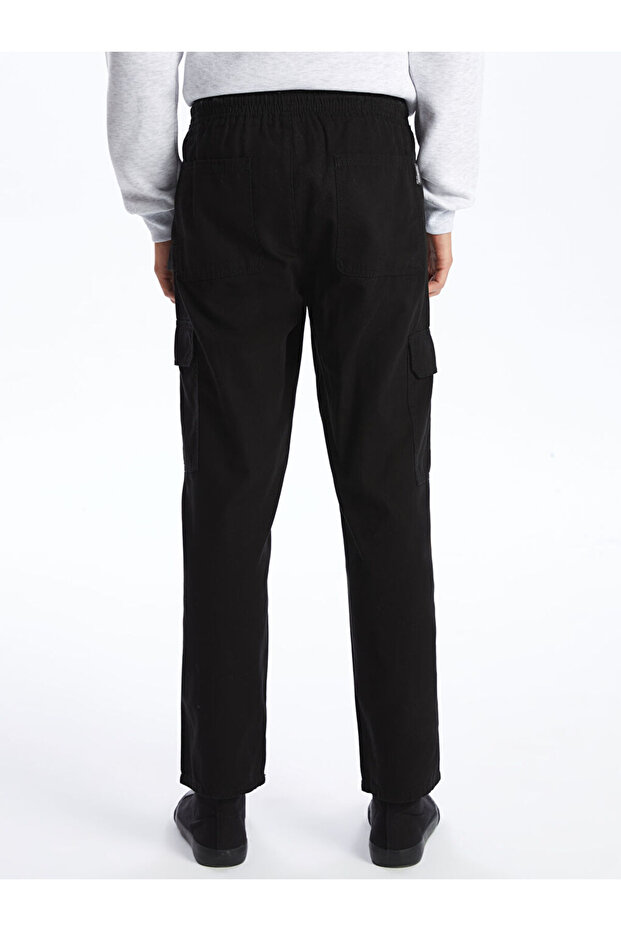 LCW Casual Siyah Standart Kalıp Erkek Kargo Pantolon - 4