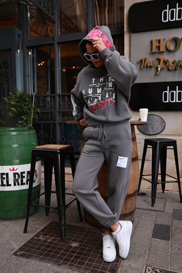 Ekru Eşofman Altı - 3