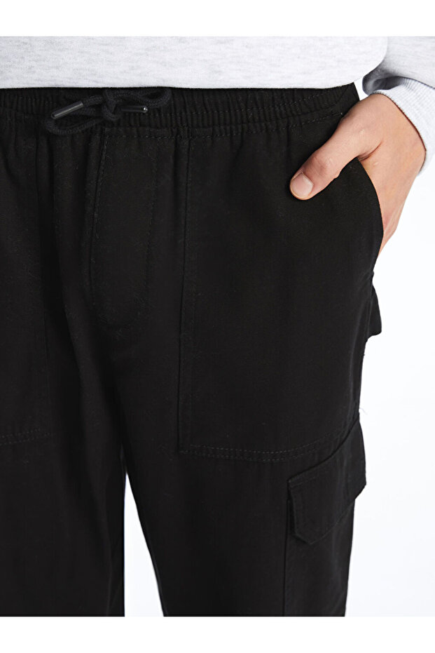 LCW Casual Siyah Standart Kalıp Erkek Kargo Pantolon - 3