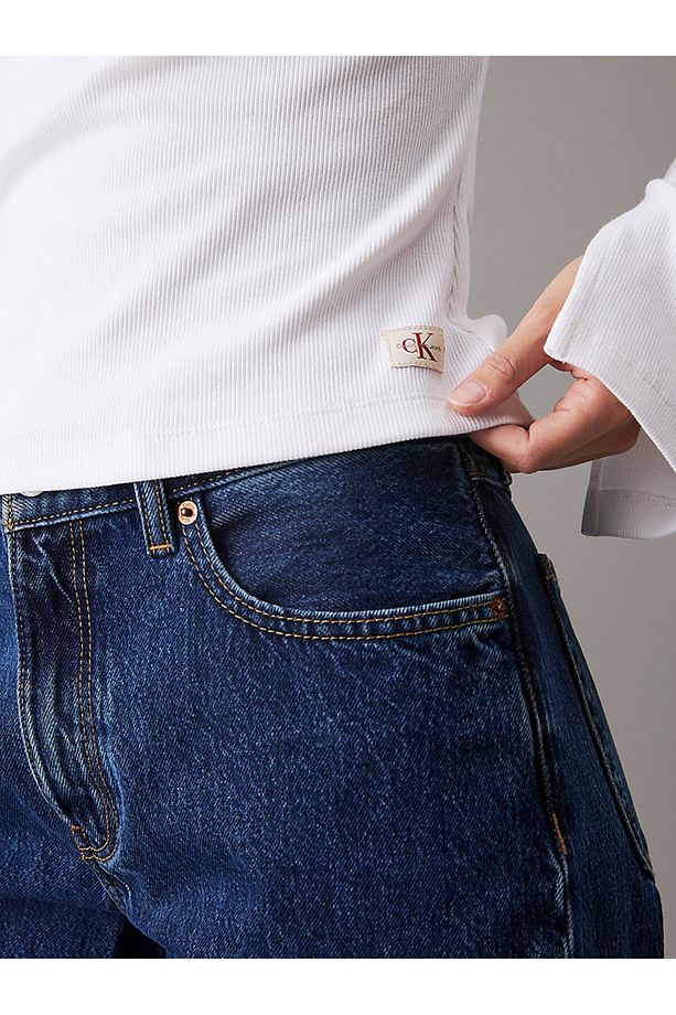 WOVEN LABEL RIB LS TOP - 3
