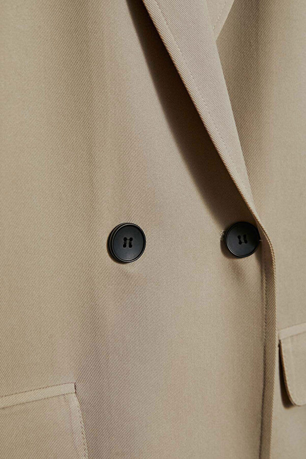 Kruvaze Oversize Ceket - 8