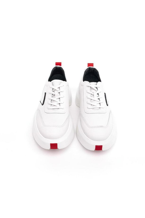 Yüksek Taban Hakiki Deri Erkek Sneaker - 3