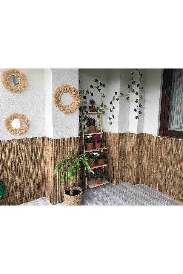 Hasır 70 cm x 5 Metre Kamış Hasır Balkon Çiti - 2