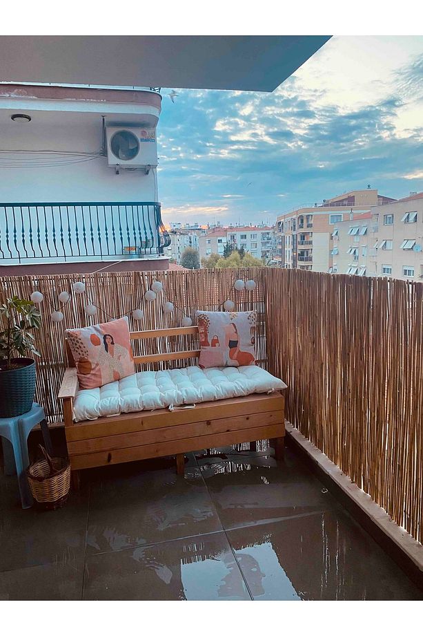 Hasır 70 cm x 5 Metre Kamış Hasır Balkon Çiti - 4