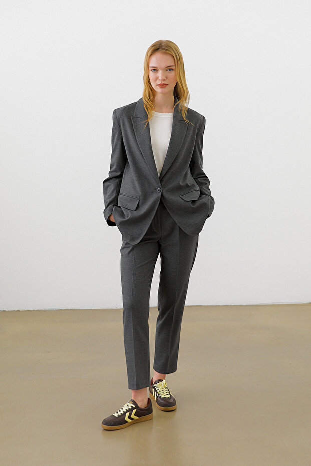 Oversize Mono Ceket - 8