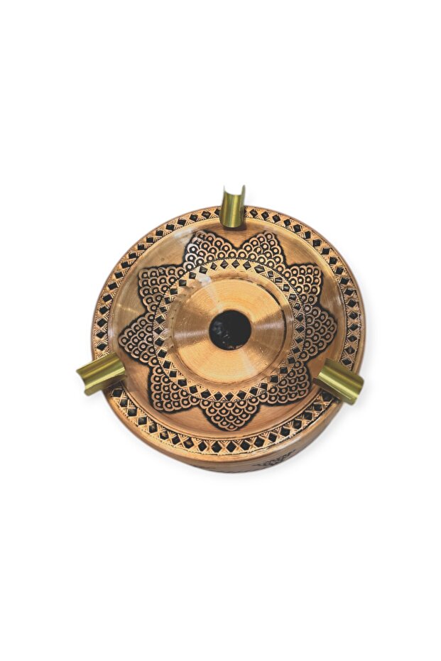 صينية رماد نحاسية منقوشة - 3