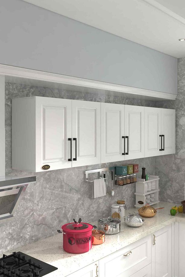 Hazır Mutfak Dolabı Elma60 Byz Mod1 60*240*32 Mebran Kapak Suntalam Gövde - 1