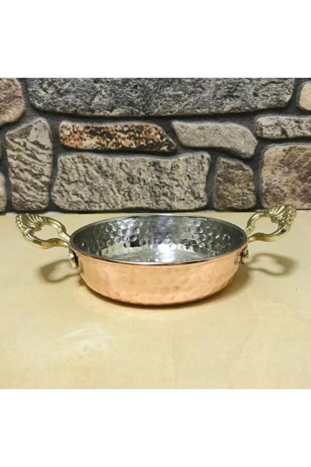 مقلاة نحاسية مطروقة 15 سم - 3