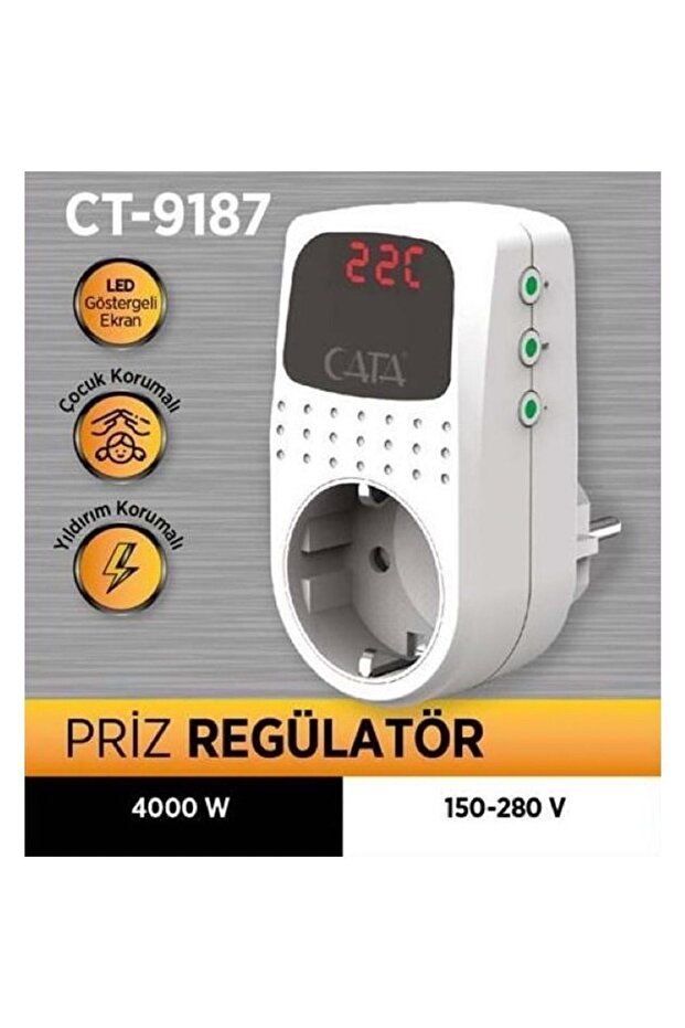 CT-9187 منظم مأخذ التيار المحمي 2 قطعة - 1