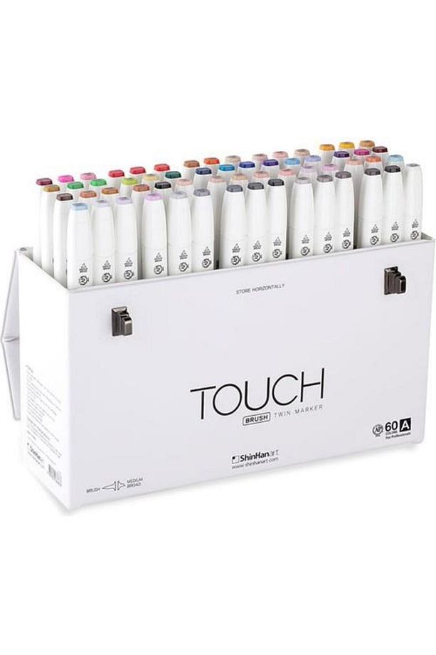 Touch Twın Brush Pen : Çift Taraflı Marker Seti : 60'lı A - 1