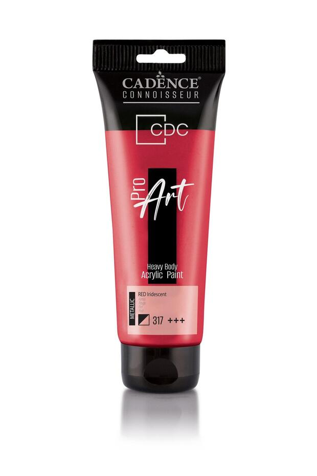 Prm317 Red Cadence Proart Heavy Body Acrylic Paint 120ml - Cadence Tube Acrylic Paint
