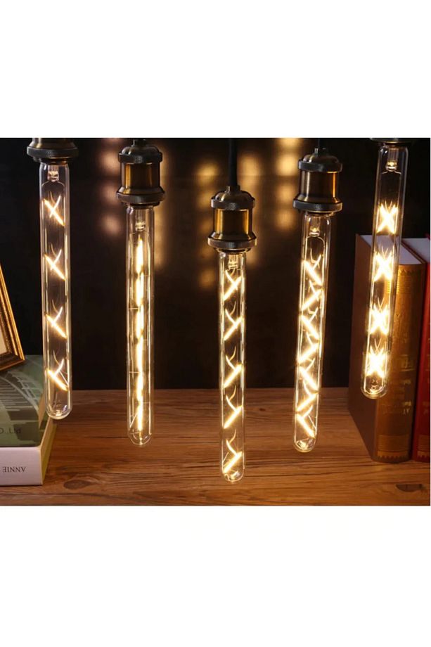 ROBOLOG T30 6w Rustik Dekoratif Led Flamentli Ampul E27   (3 ADET) - 1