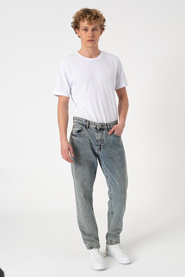 بنطلون جينز أزرق ثلجي من بنما - 1