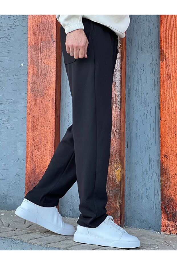New Season Comfortable Fit Stretchy Fabric Baggy Jogger Pants with Elastic Waist