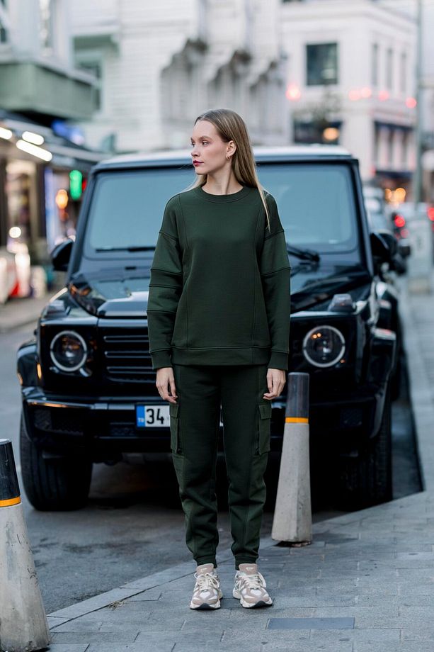 PAMUKLU JOGGER PANTOLON RE-SIS LOGOLU - 2