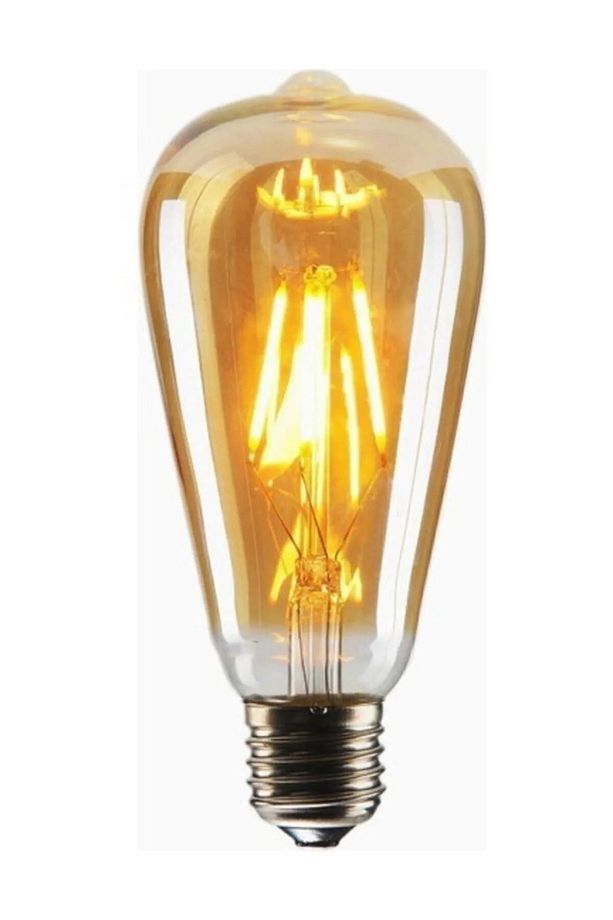 ROBOLOG Rustik Led Ampul 10 LU PAKET  Paket E27 Duy Armut Tipi Dekoratif Aydınlatma - 2