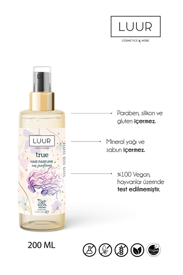 True Saç Parfümü 200 ml - 8