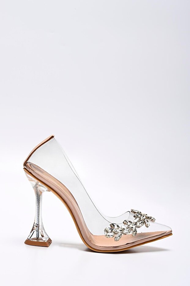 Princess Ten Transparent Stone Γυναικεία παπούτσια με τακούνι - 11cm Byndprs01 - 4