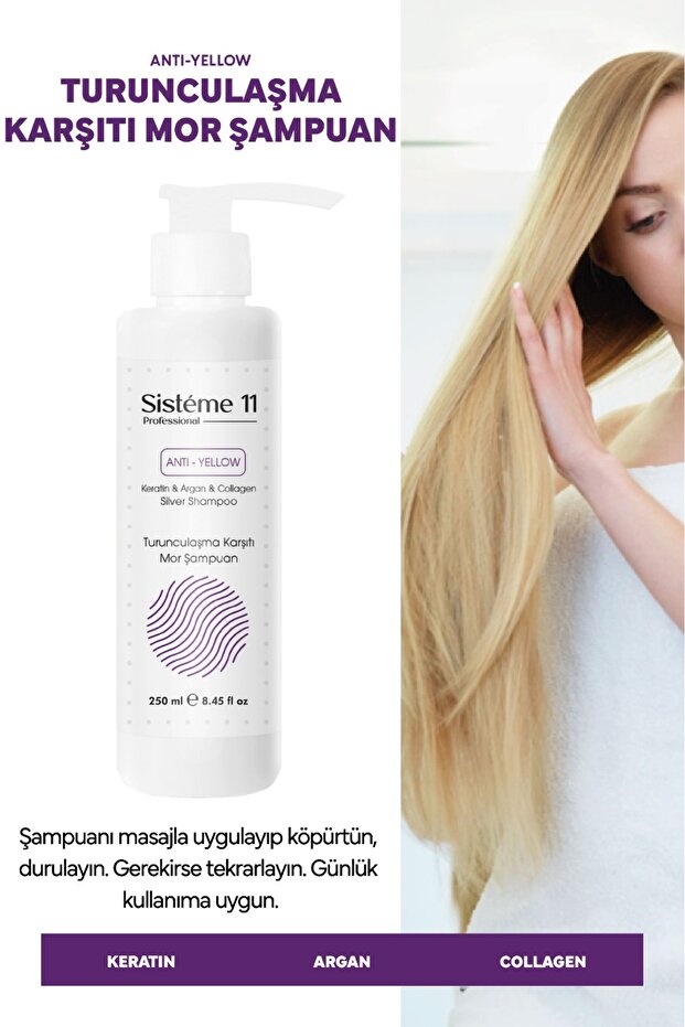 Turunculaşma Karşıtı Silver Mor Şampuan 250 ml - 2