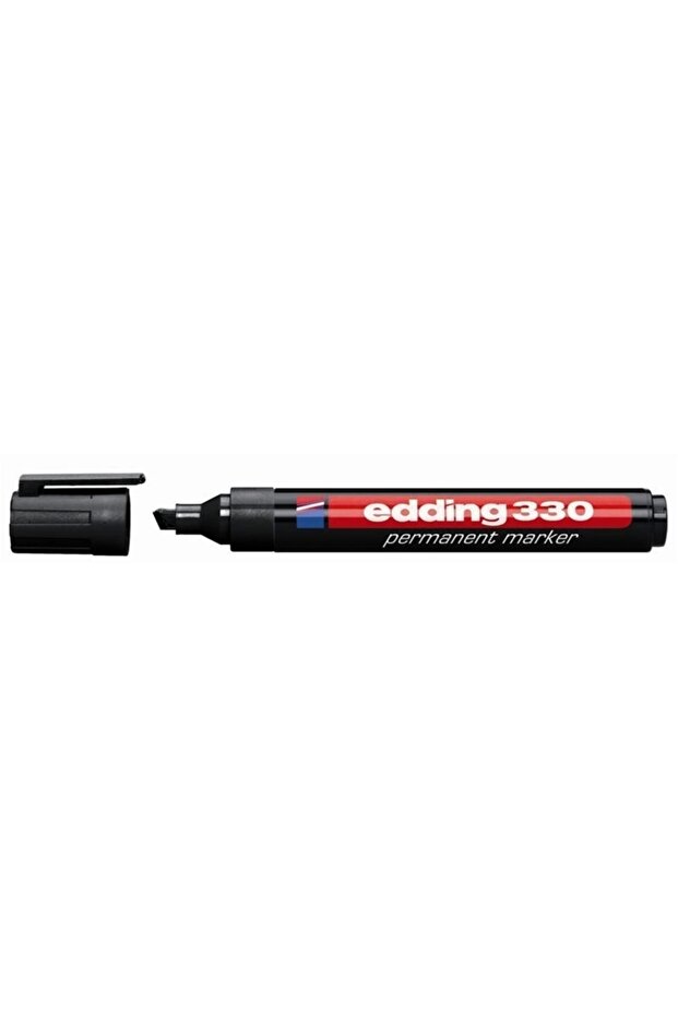 قلم تحديد دائم برأس مقطوع أسود ED-330