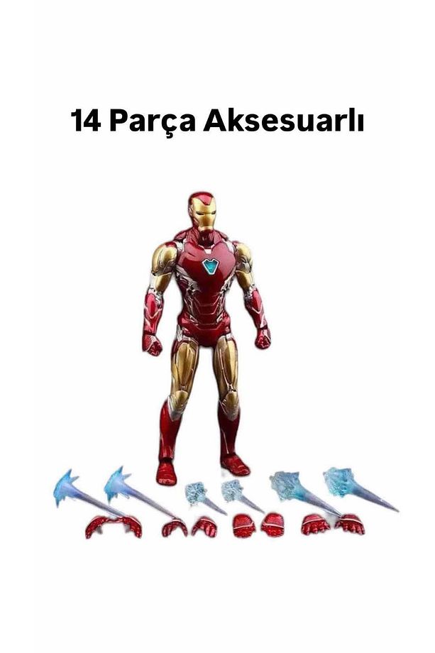 Iron Man Demir Adam 16 Cm 14 Parça Aksesuarlı Mk85 - 1