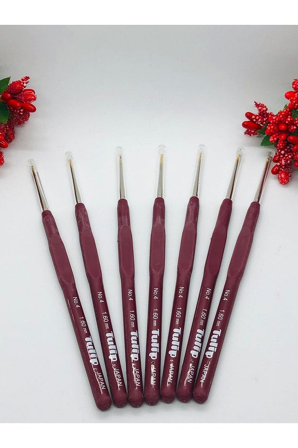 Silikon Yumuşak Saplı Örgü- Dantel Tığ no: 4 - (1.60)  mm - 1