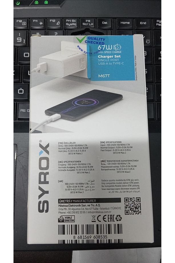 M67T Single USB-A Port High Speed Charger Adapter & Type-C Cable 67 WATT Mİ TURBO YÜKSEK HIZLI ŞARJ - 3