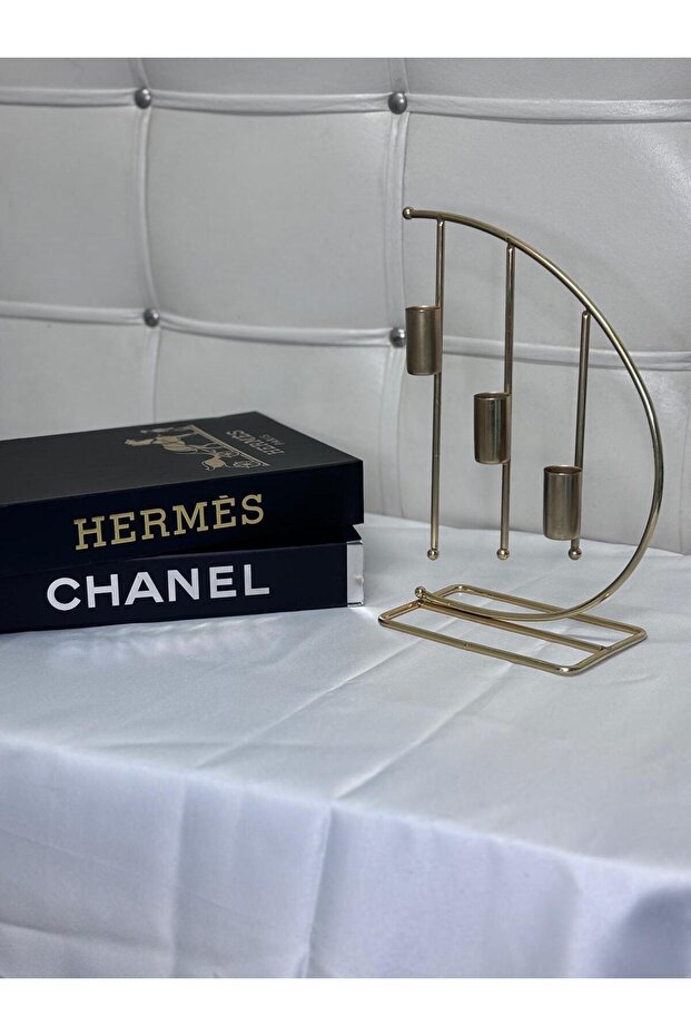 DEKORATİF ÜÇLÜ ŞAMDAN - 1