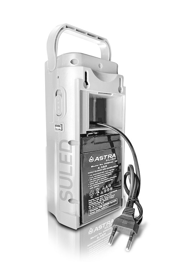 Kamp Lambası Usb Şarj Çıkışlı 6v Akülü 80 Saat - 3gün Aydınlatma 24 Smd Led Işıldak Lamba 220v Şarj - 3