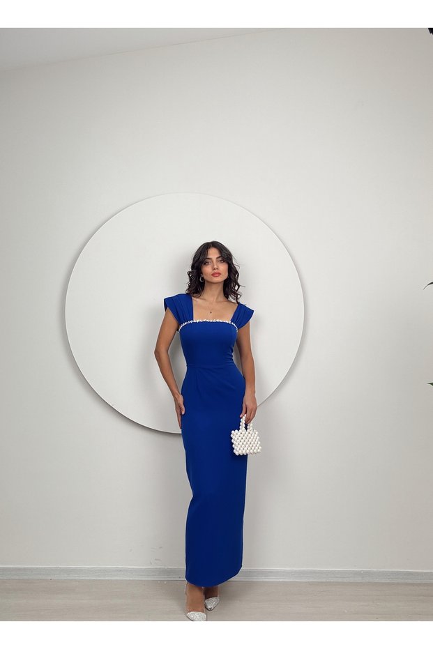 Stone Detail Free Dress