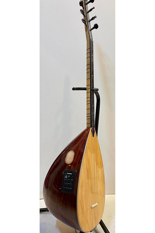 Profesyonel Kısa Sap Ekolayzırlı Ardıç Bağlama - 1