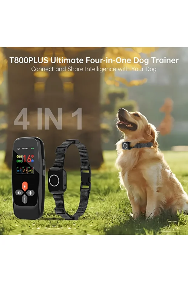 T800PLUS Köpek Eğitim Tasması ve Havlama Önleyici Tasma Dünyada ilk extra özellikler - 3