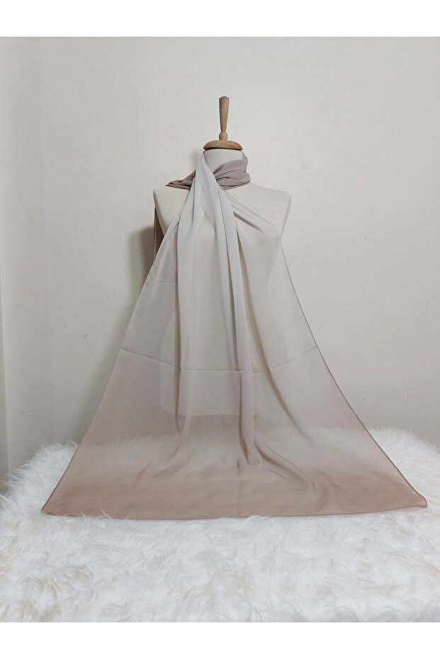 Patterned Chiffon Shawl Gradient Model New Shape Non-Slip
