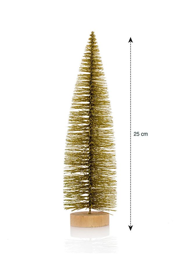 LCW HOME Sarı Yılbaşı Temalı Dekoratif Ağaç Süs 25 Cm - 4