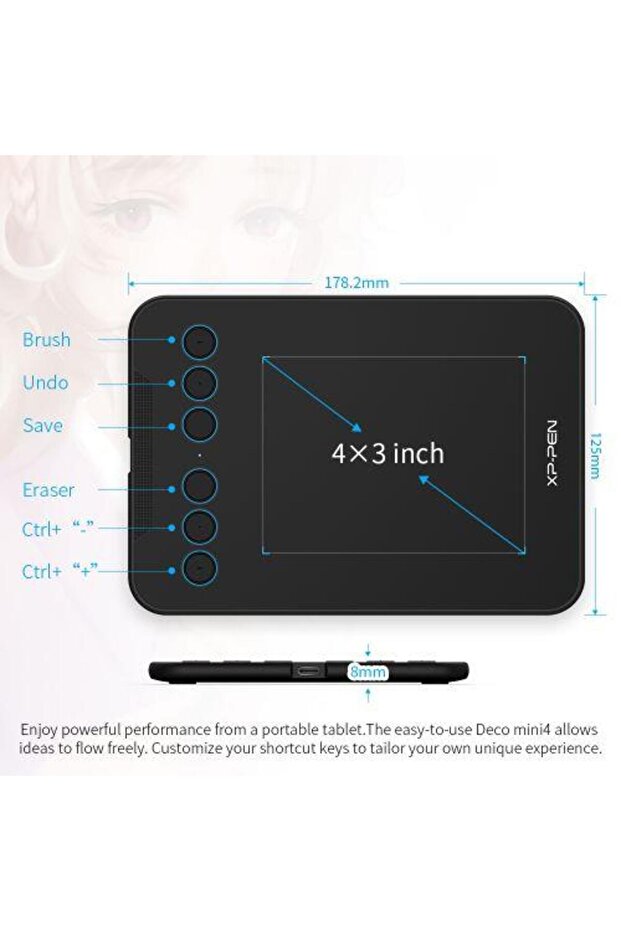 Deco Mini 4 Android, Windows Uyumlu Grafik Tablet - 2