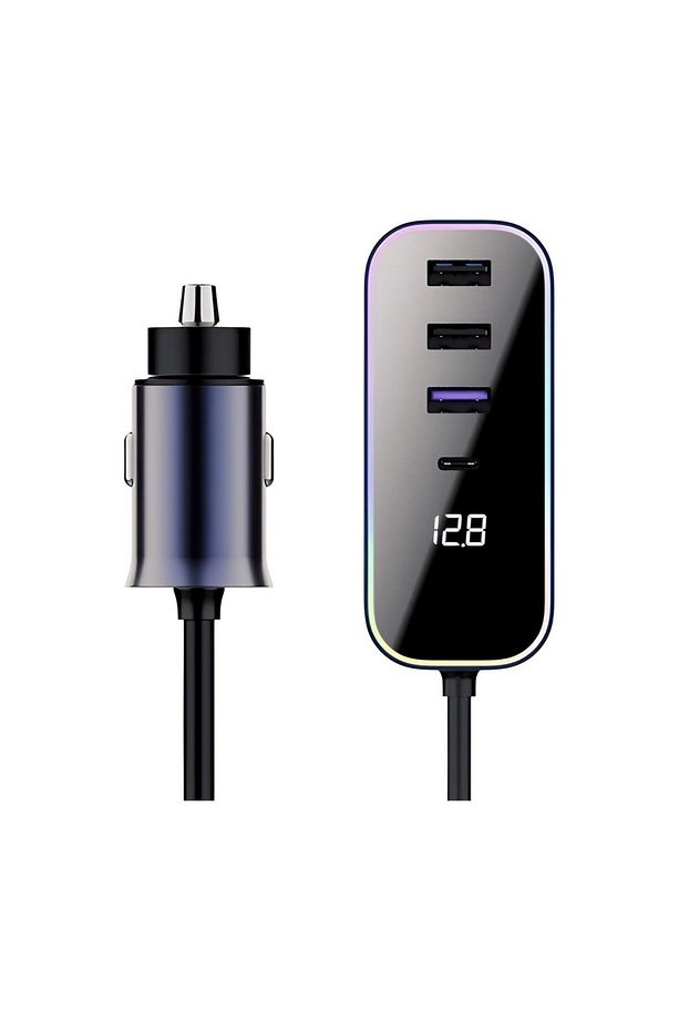 Araba Çakmak Şarj Cihazı 105w 4 Portlu Süper Hızlı Fast Car Charger, Type-c - 3 Usb - 1