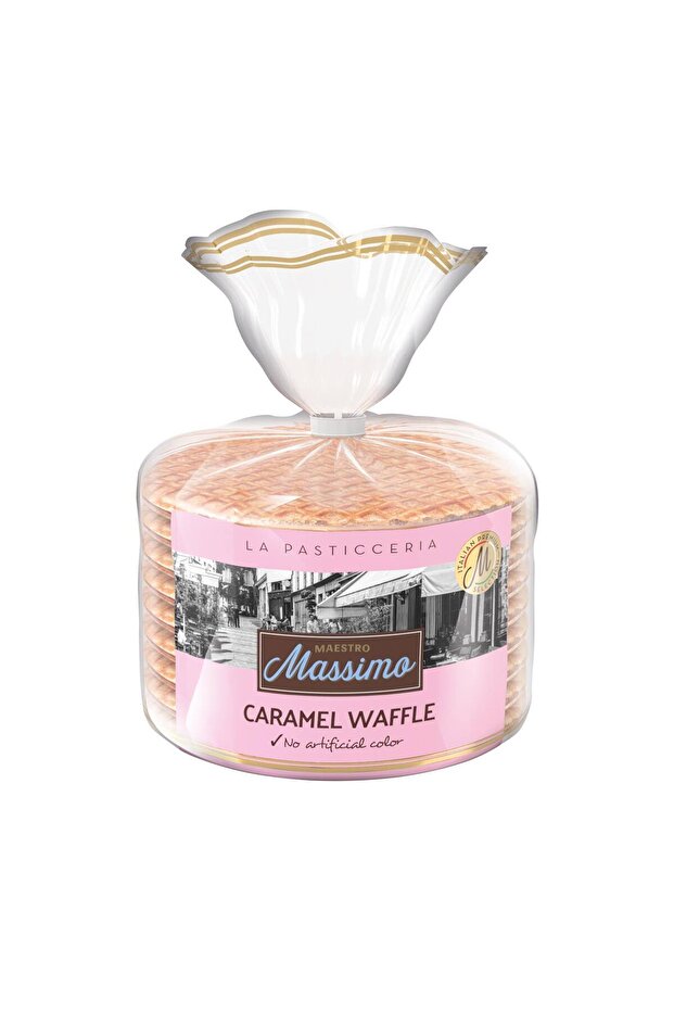 MassimoKaramel Waffle Poşet 252gr - 1