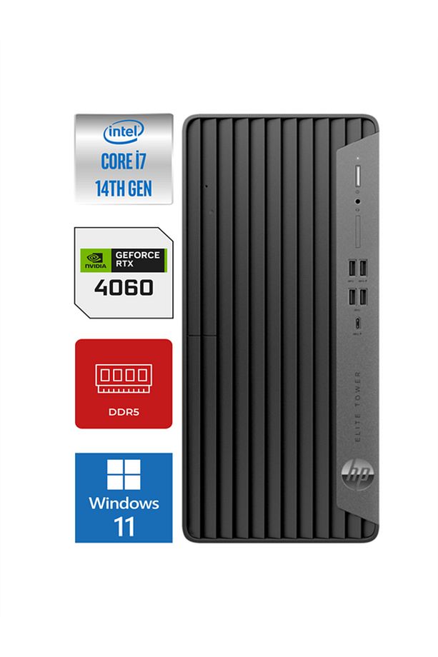 Elite Tower 800 G9 I7-14700 32GB Ddr5 512GB SSD 8GB/RTX4060 Windows 11 Pro HP999Z5ET01 - 1
