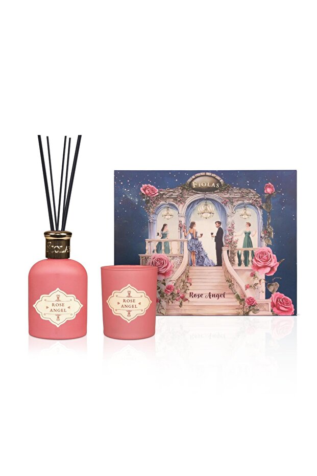 Yılbaşı Özel Rose Angel Mum Diffuser Set - 1