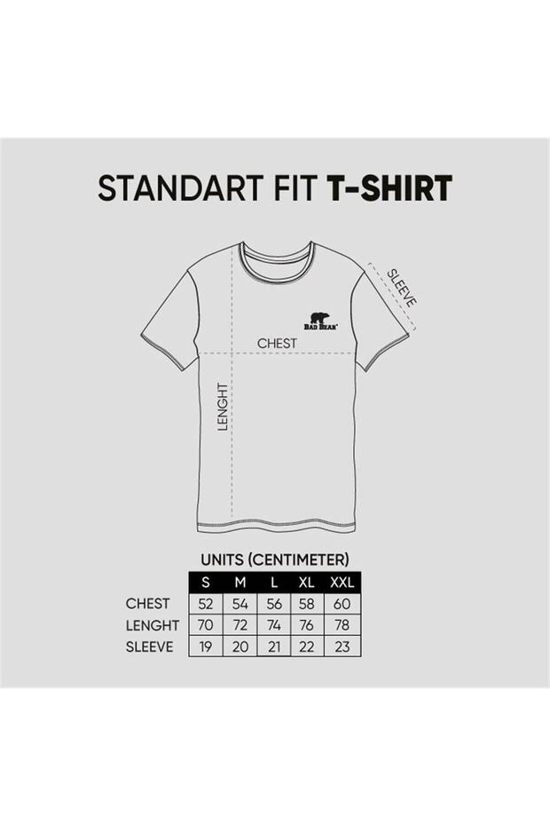 Solid Erkek T-shirt - Beyaz - 4