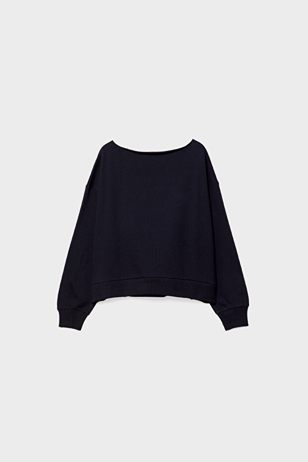 Bisiklet yaka sweatshirt - 6