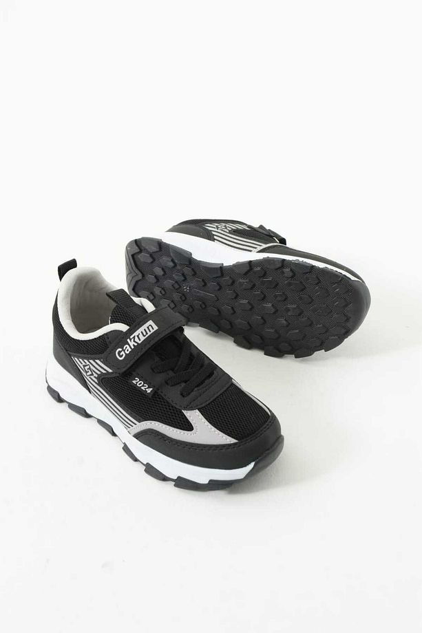 Unisex Çocuk Cırtlı  lastikli Rahat Günlük Sneaker anorak  Spor Ayakkabı hafif poli taban - 2