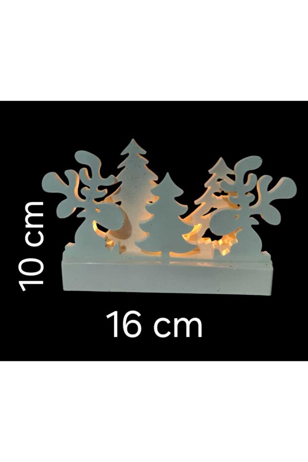 KIŞ ORMANI TEALIGHT ŞAMDAN SETİ - YILBAŞI ÖZEL ( KIRILMAZ ) - 5