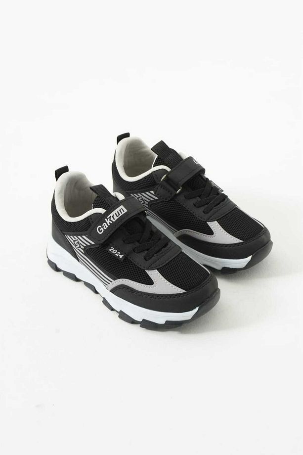 Unisex Çocuk Cırtlı  lastikli Rahat Günlük Sneaker anorak  Spor Ayakkabı hafif poli taban - 1