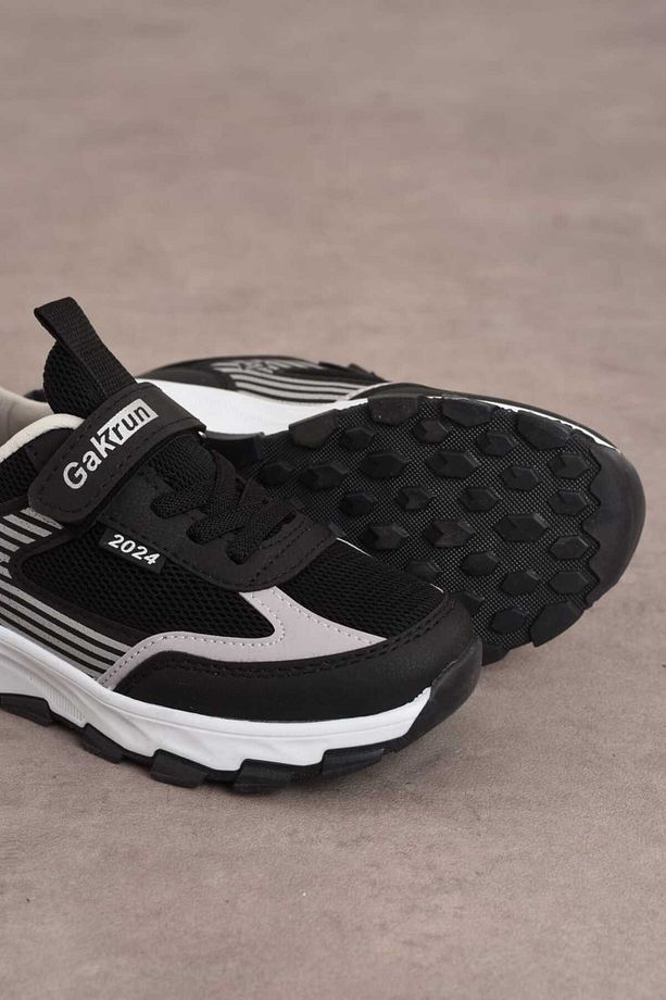 Unisex Çocuk Cırtlı  lastikli Rahat Günlük Sneaker anorak  Spor Ayakkabı hafif poli taban - 5