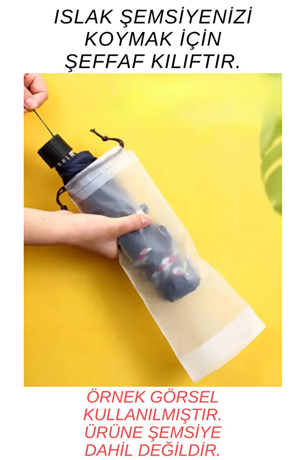 Transparent Waterproof Umbrella Cover - Bag Size Case