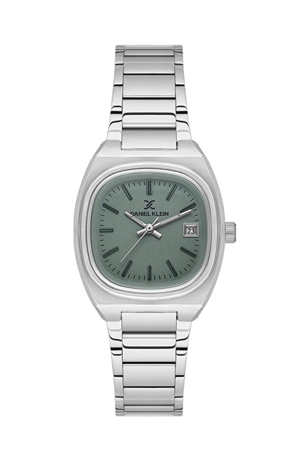 Dk.1.13774-6 Minimal Square Dial Calendar Display Metallic Color Women's Wristwatch