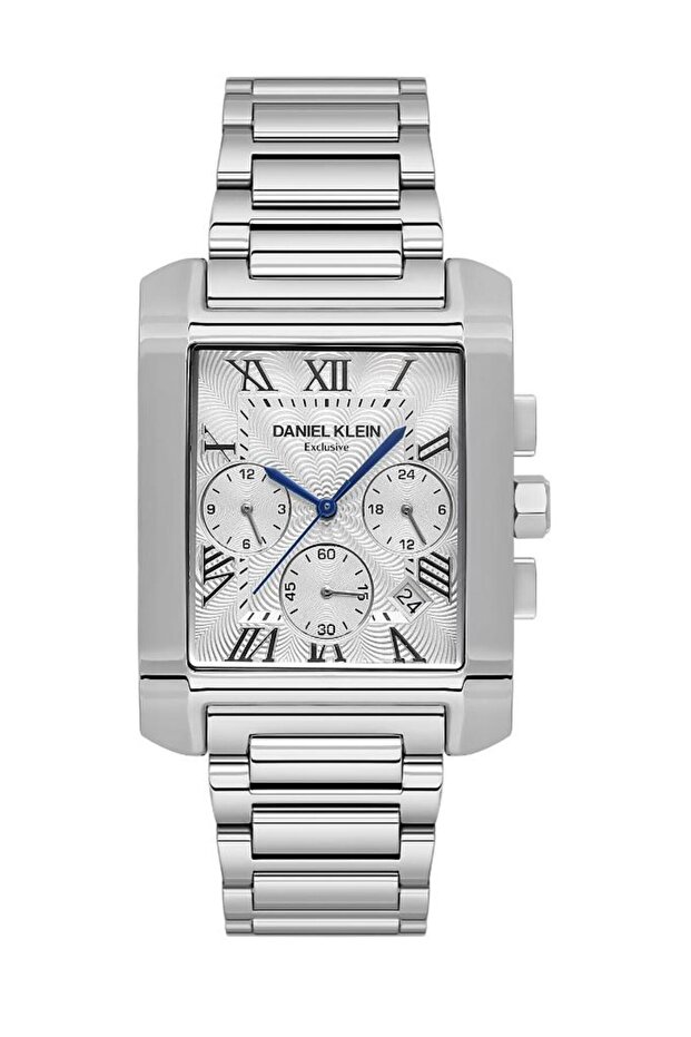 DKE.1.10679-1 Exclusive Men's Handle - Metallic Gray, Rectangular Case, All Functions Active - 1